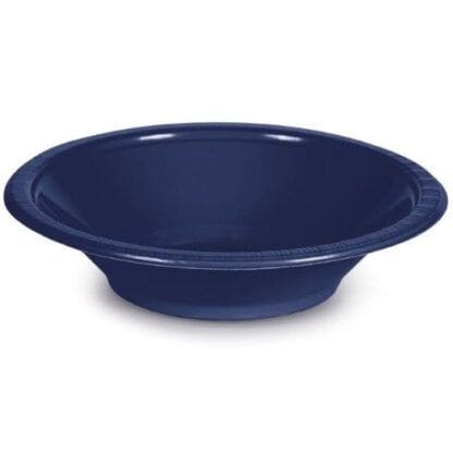 Plastic Bowl, 12 Oz, Navy, 20 Ct