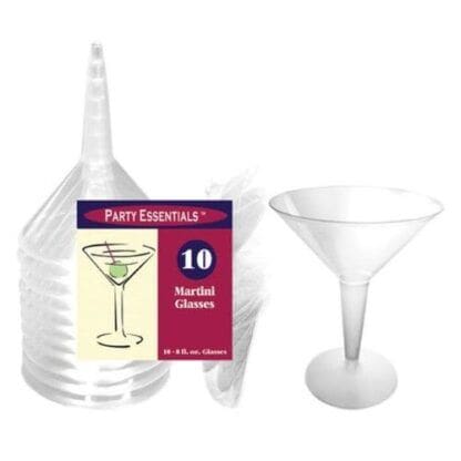 Margarita Glasses Plastic 12oz 2pc Clear 10/Pkg