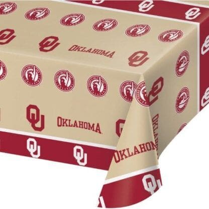 University of Oklahoma Sooners Plastic Tablecloth