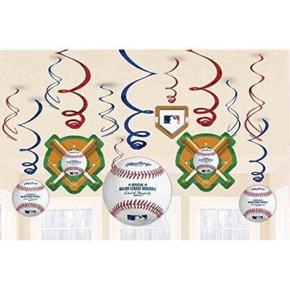 Rawlings Baseball Value Pack Swirl Decorations, 7"