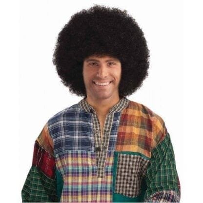 Halloween Deluxe Black Afro Wig - Image 2