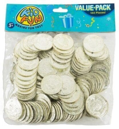 Gold Coins 144pcs - Plastic