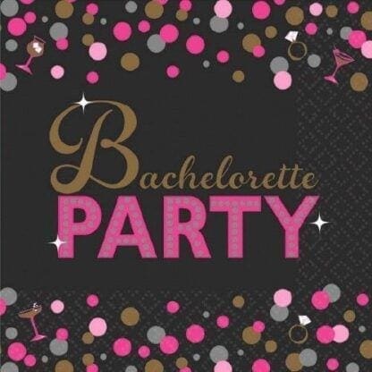 Bachelorette Night 16 Beverage Napkins Shower Bridal