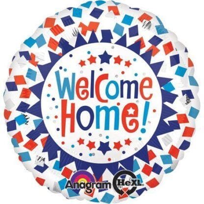 Std Welcome Home Confetti Balloon 5 pack