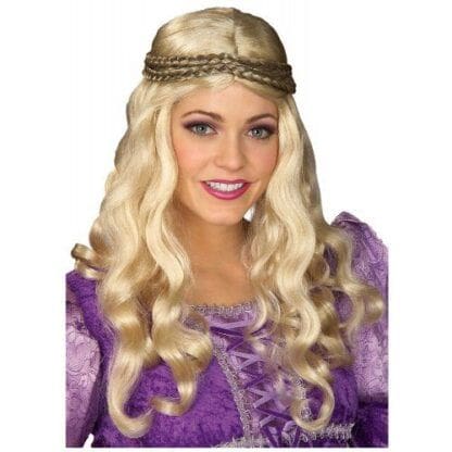 Renaissance Girl Wig Adult Costume Accessory Blonde