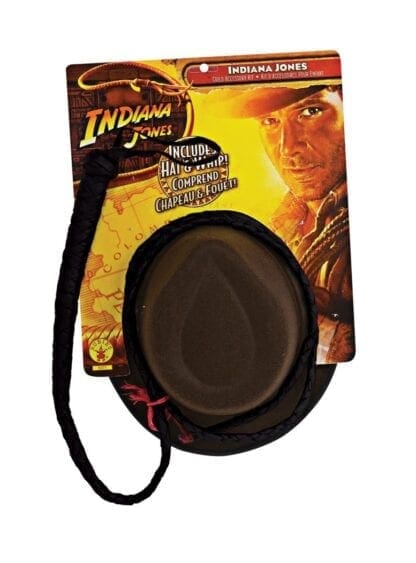 Adult Men's Indiana Jones Hat & Whip Set Halloween Costume Multi-Colored - Image 2