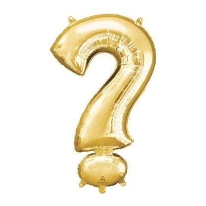 Anagram 78451 36 in. Symbol Question Mark Gold Supershape Foil Balloon