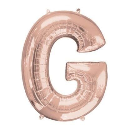 89759 37 in. Letter G Rose Gold Balloon