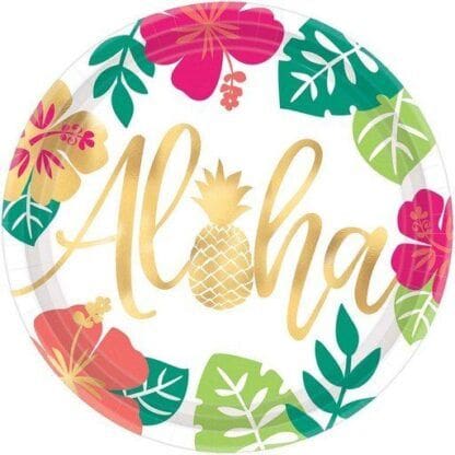 You Had Me at Aloha Pineapple 10" Lunch Plate (8)