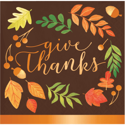 Give Thanks Beverage Napkins