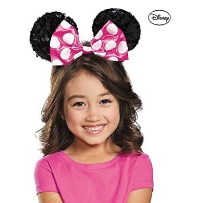 Disney Minnie Mouse Child Sequin Costume Ears Pink