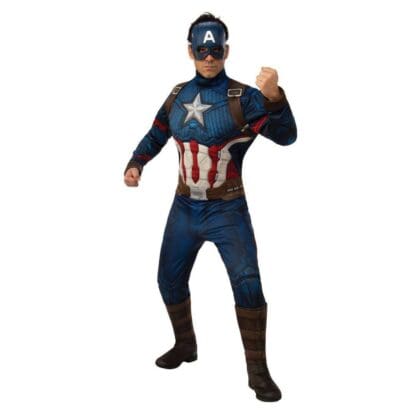 Rubie's Marvel: Avengers Endgame Adult Deluxe Captain America Costume & Mask, X-Large