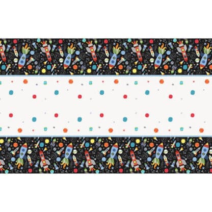 Outer Space Rectangular Plastic Table Cover, 54"x84" Pour La Fte D'anniversaire