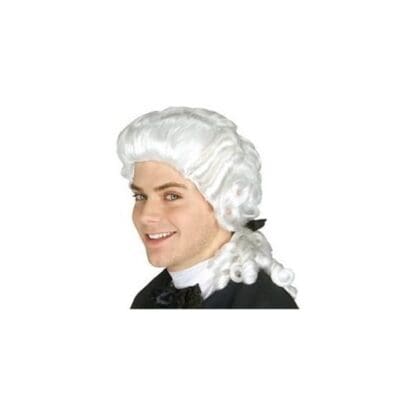 Colonial Man Wig - White