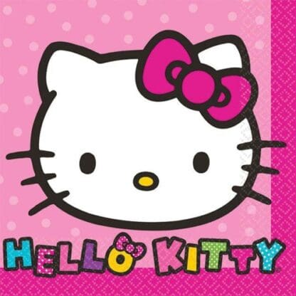 501417  Hello Kitty Rainbow Beverage Napkins - Pack of 96