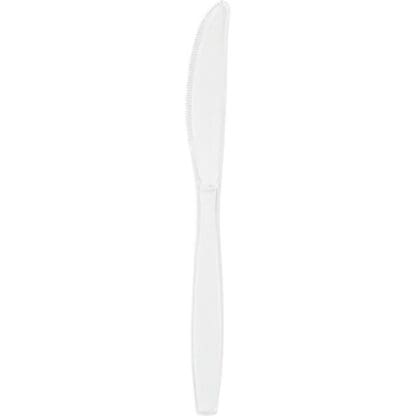 Touch of Color Clear Plastic Knives, 24 Pack (010571)