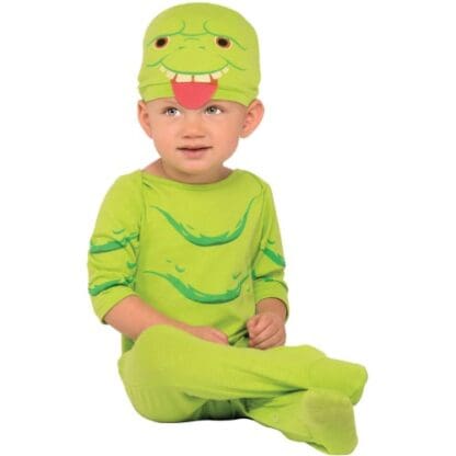 Ghostbusters Slimer Onesie Baby Costume Size 0-6 Months