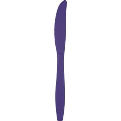 Touch of Color Purple Plastic Knives, 24 Pack (010575)