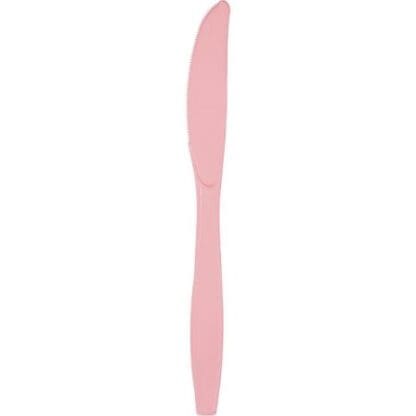 Touch of Color Premium Plastic Knives, Classic Pink, 24 Ct