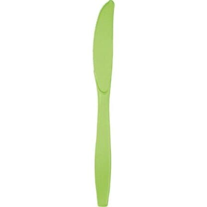 Touch of Color Premium Plastic Knives, Fresh Lime, 24 Ct