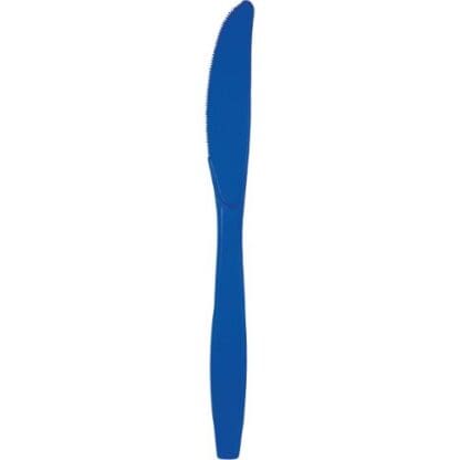 Touch of Color Cobalt Blue Plastic Knives, 24 Pack (010147)