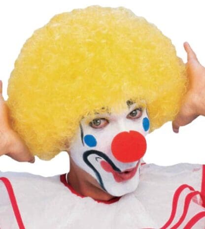 Yellow Afro Clown Wig