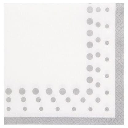 Creative Converting Sparkle and Shine Silver Napkins, 16 Ct