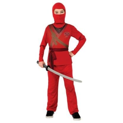 Halloween Red Ninja Child Costume