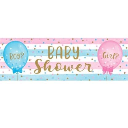 Creative Converting Gender Reveal Balloons Large Banner