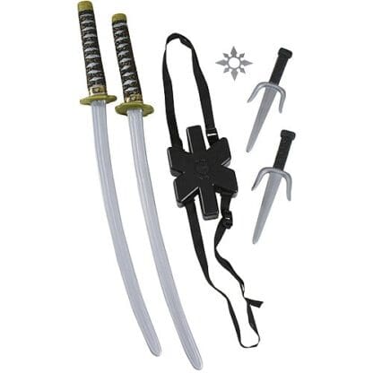 Ninja Double Sword Set Child Halloween Costume Accessory