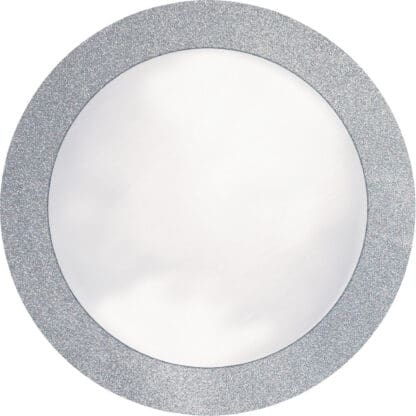 Silver Glitz 14" Round Placemats, 8pk