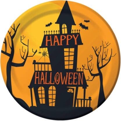 Haunted Halloween Dessert Plates, 8pk