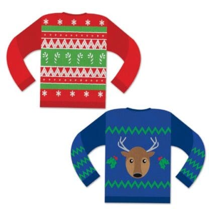 Ugly Sweater Cutout Decorations, 2 Count