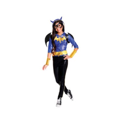 DC Superhero Girls: Batgirl Deluxe Child Costume, Small , Multiple Colors