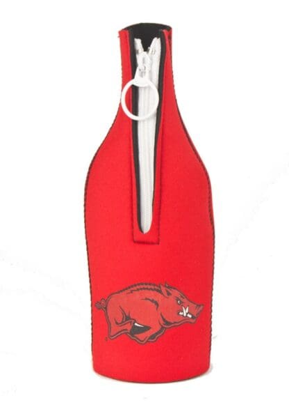 Arkansas Razorbacks Red Bottle Koozie