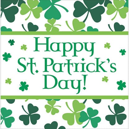 Shamrock Scatter Luncheon Napkins