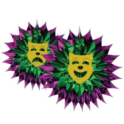 Mardi Gras Fan Burst Decoration