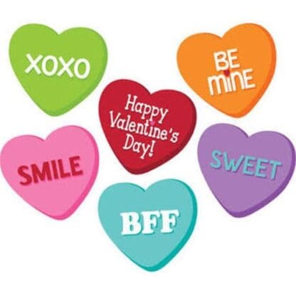 Candy Hearts Cutout Assortment