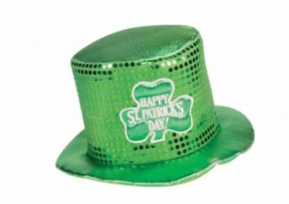 St.pat's Sequin Hat W/shamrock