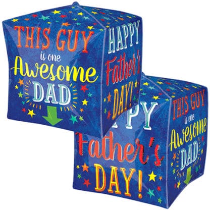 15 in. Awesome Dad Cubez Balloon