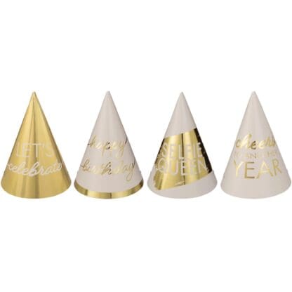 Golden Age Mini Cone Hats (12ct)