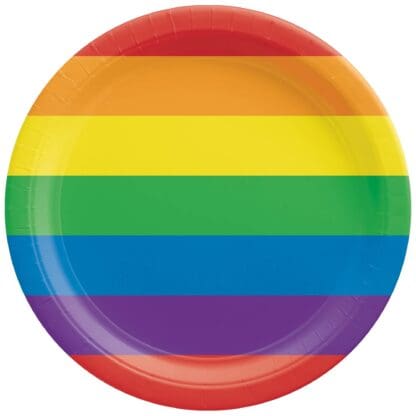 Rainbow 7" Plates (8ct)