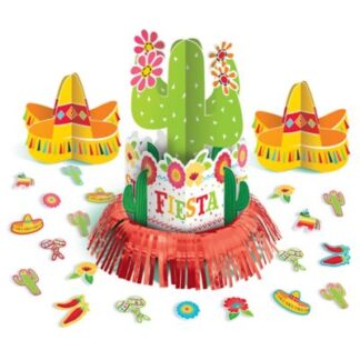 Fiesta Plastic Cups, 20 Count, Featuring 4 Festive, Colorful Designs