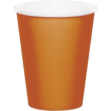 Orange Plastic Cups - 16oz - 20 Pack